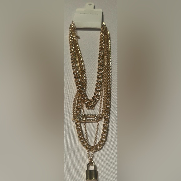 Gold Layered Chain Necklace Set for Women - 4 Pack - Picture 6 of 6